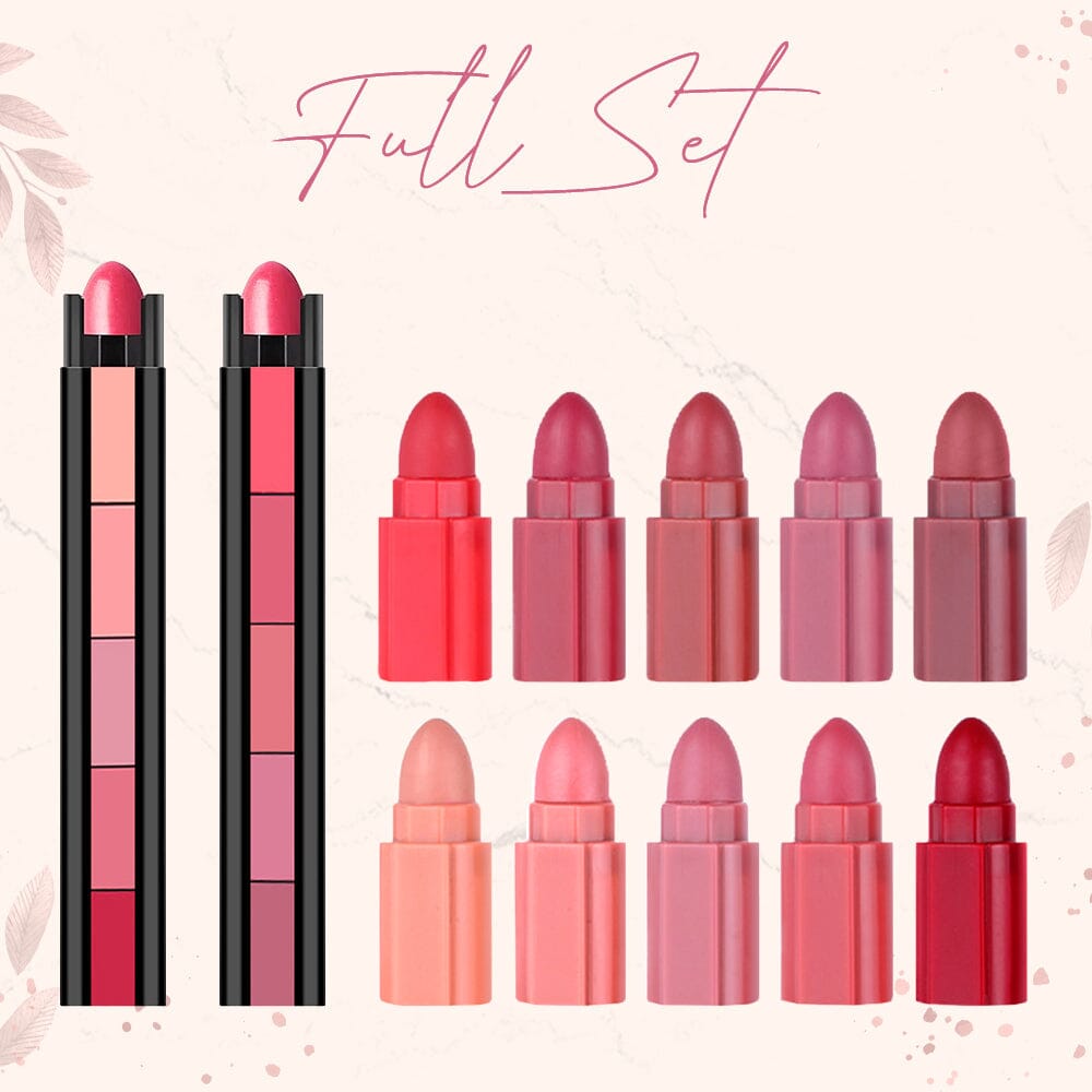 Snugvego 5 Color Velvet Matte Compact Lipstick