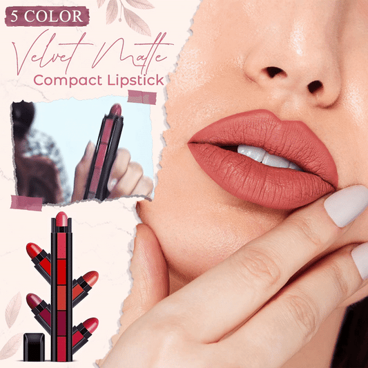 Snugvego 5 Color Velvet Matte Compact Lipstick