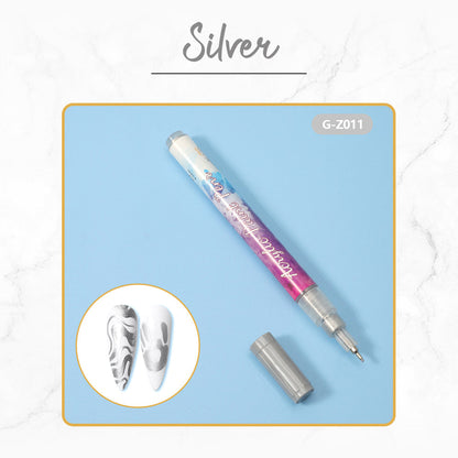 Snugvego 12 Colors Ultra Thin Curve Manicure Marker
